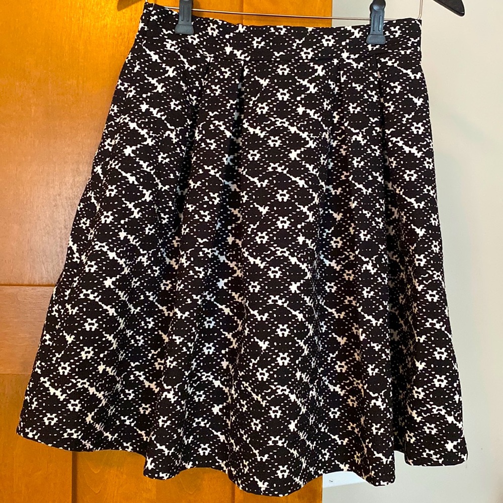Women’s Black and White Skirt